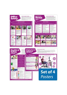 Office Safety Posters - Set of 4