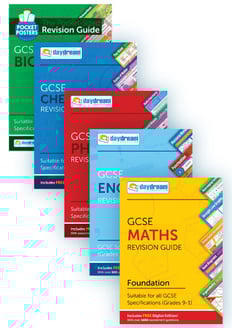 GCSE Maths (Foundation), English, Biology, Chemistry & Physics Study Pack