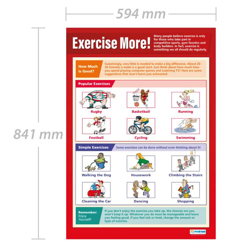 Exercise More! Poster