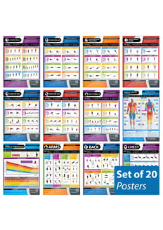 Health and Fitness Posters - Set of 20