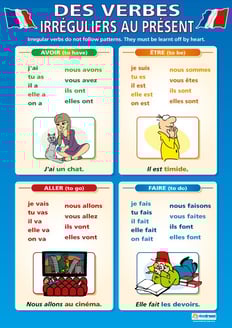 Des Verbes Irreguliers au Present Poster