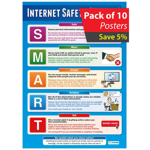 Internet Safety Poster (Secondary) - Pack of 10