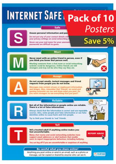 Internet Safety Poster (Secondary) - Pack of 10