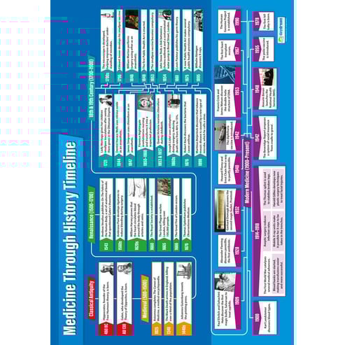Medicine Through History Timeline Poster