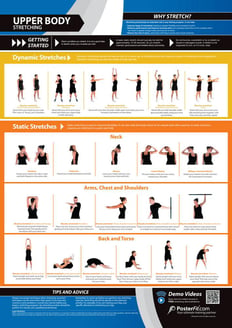 Upper Body Stretching Poster