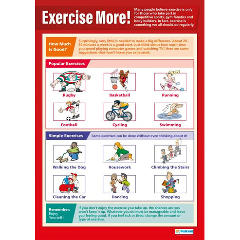 Exercise More! Poster