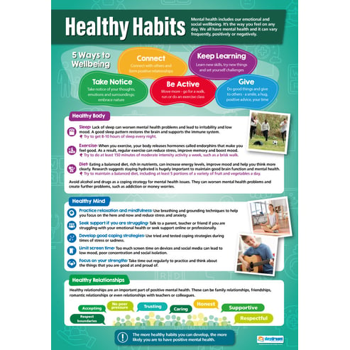 Healthy Habits Poster - Daydream Education