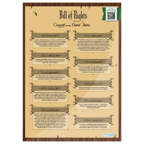 Bill of Rights Posters - Set of 2