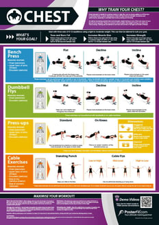 Chest Exercise Poster