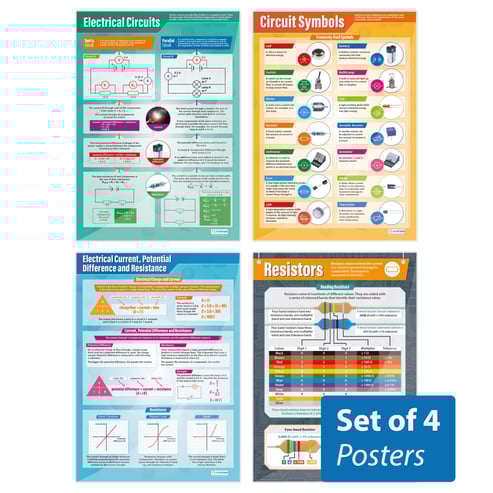 Electrical Circuits Posters - Set of 4