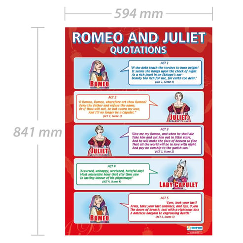 Romeo and Juliet Quotations Poster