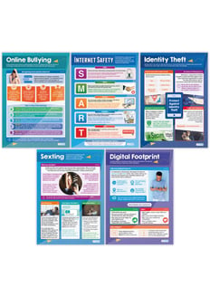 Digital Safety (Secondary) Posters - Set of 5 