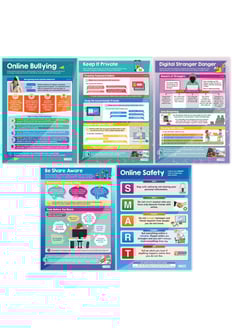 Digital Safety (Elementary) Posters - Set of 5 