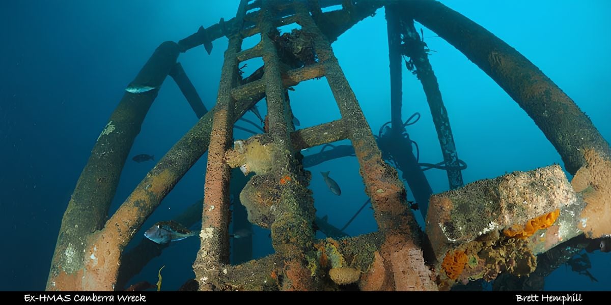 Scuba Dive | Ex HMAS Canberra Wreck 18-30m & J4 Sub 26m Double Dive (Queenscliff)