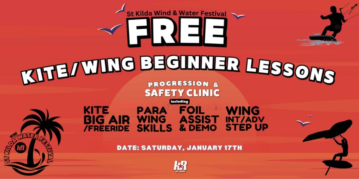 Free Kite & Wing Lessons – St Kilda Wind & Water Festival