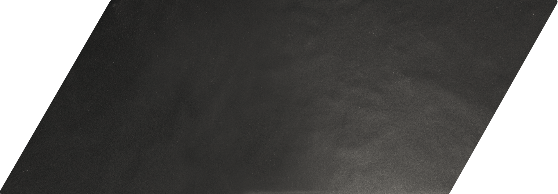 Chevron Negro Mate Izquierdo 9X20,5cm.