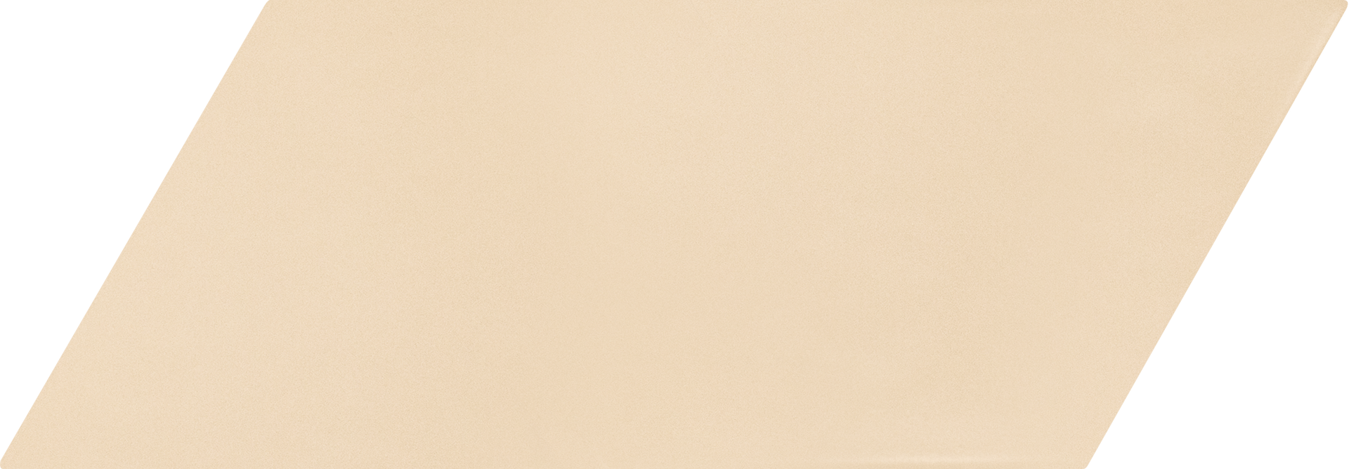 Chevron Crema Mate Izquierdo 9X20,5cm.