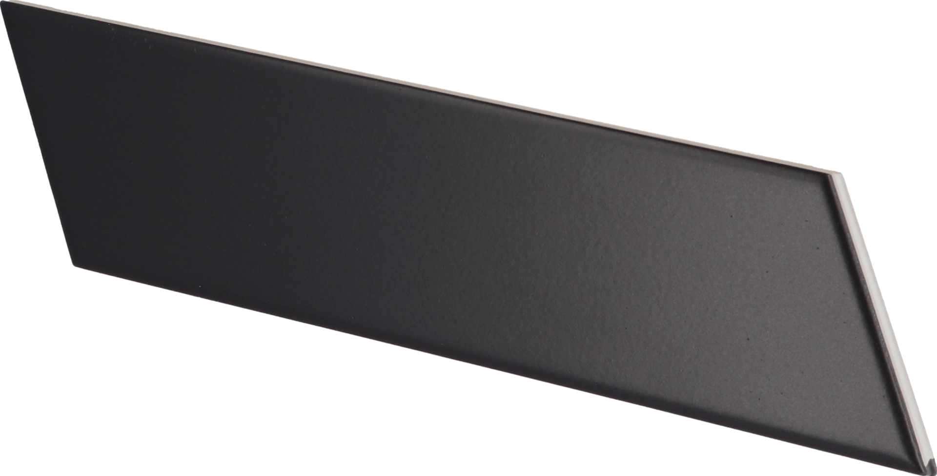 Chevron Wall Black Matt Derecho 18,6X5,2cm.