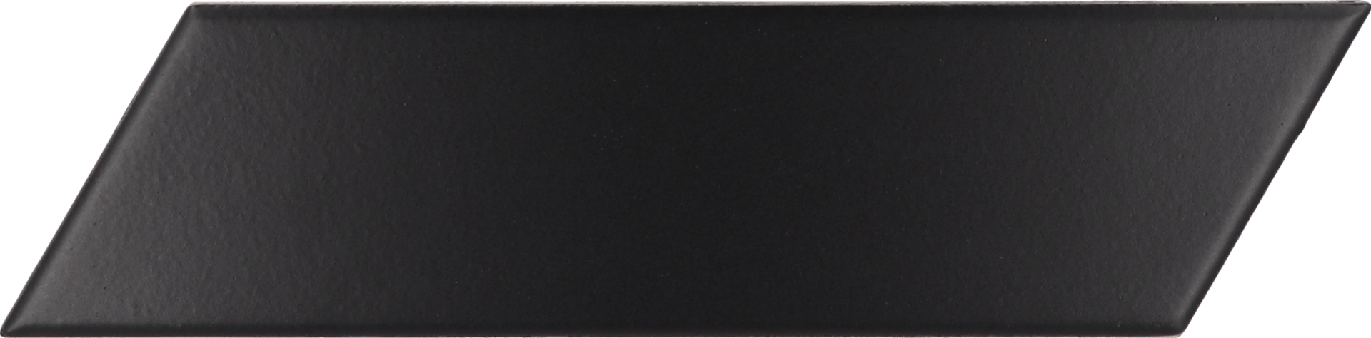Chevron Wall Black Matt Izquierdo 18,6X5,2cm.