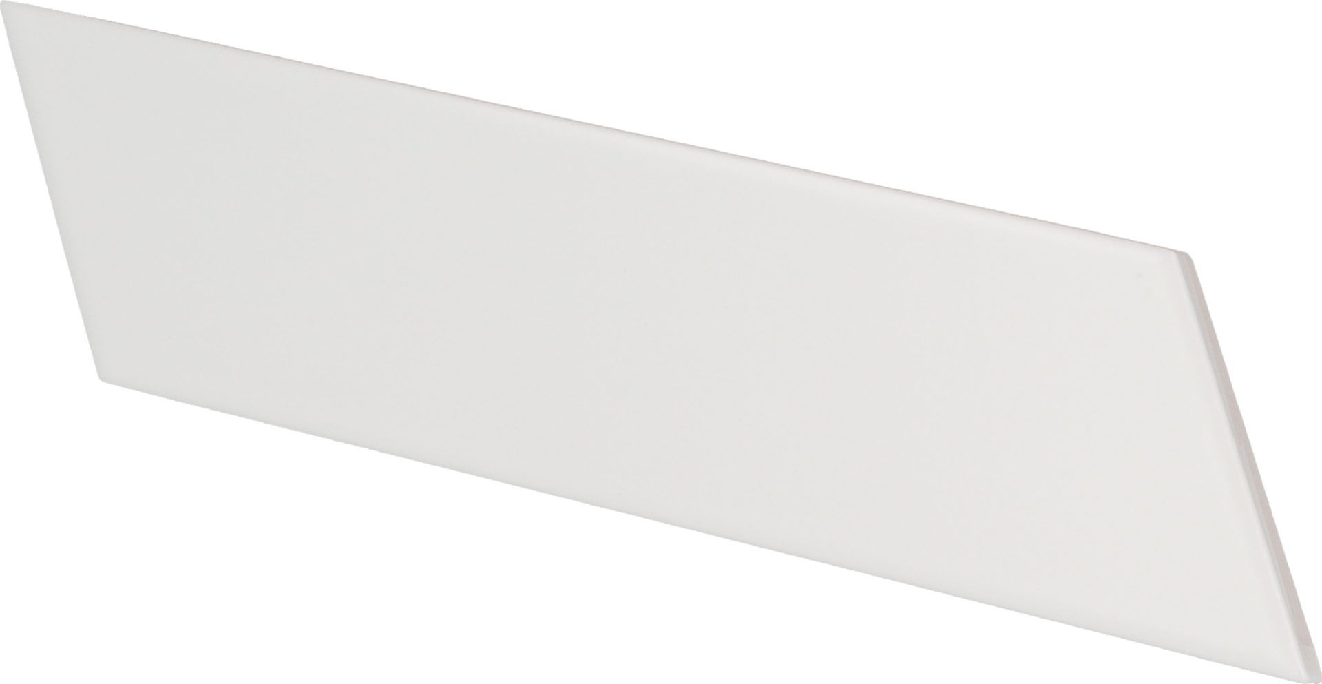 Chevron Wall White Matt Derecho 18,6X5,2cm.