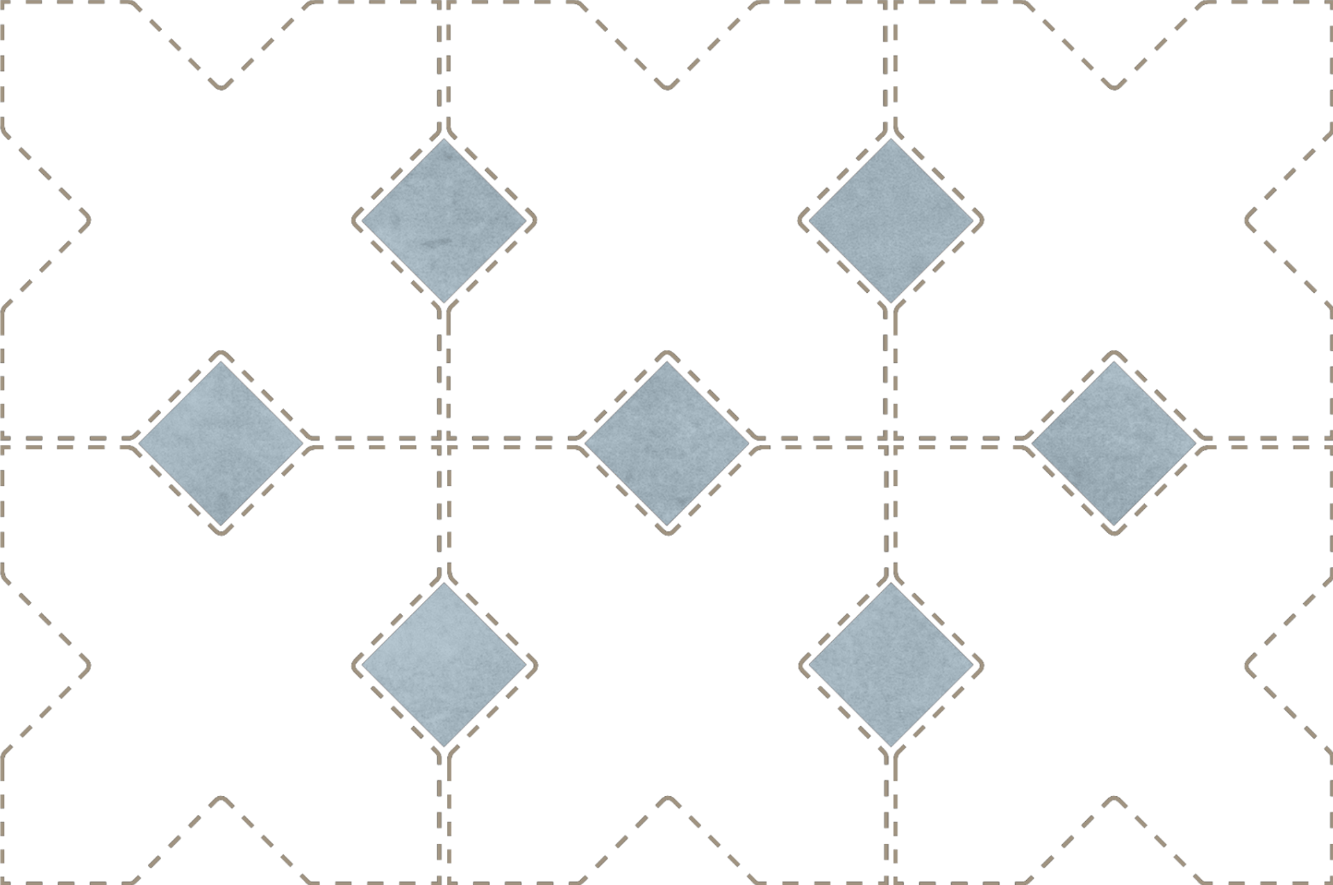 Taco Blue Grass Matt 3,4X3,4cm.