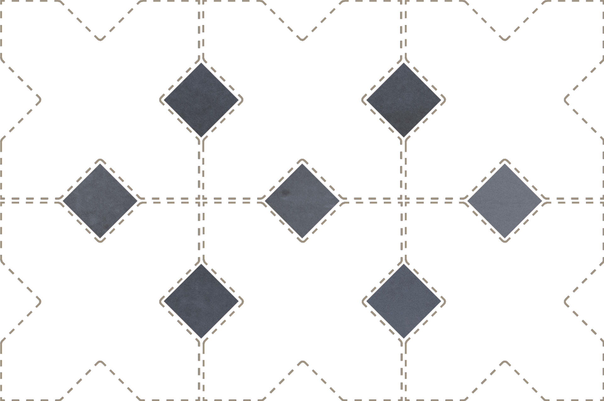 Taco Blue Night Matt 3,4X3,4cm.