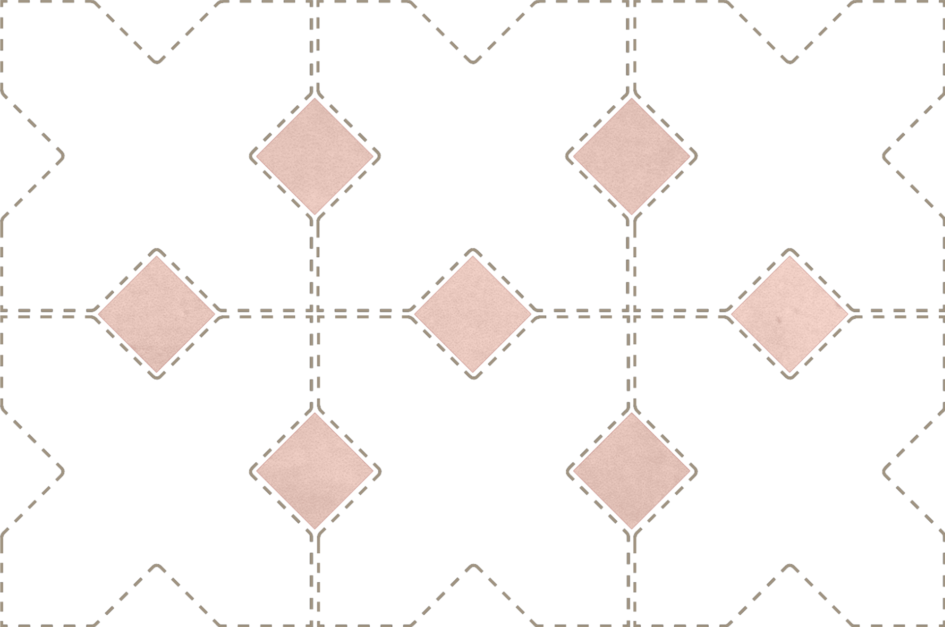 Taco Orchard Pink Matt 3,4X3,4cm.