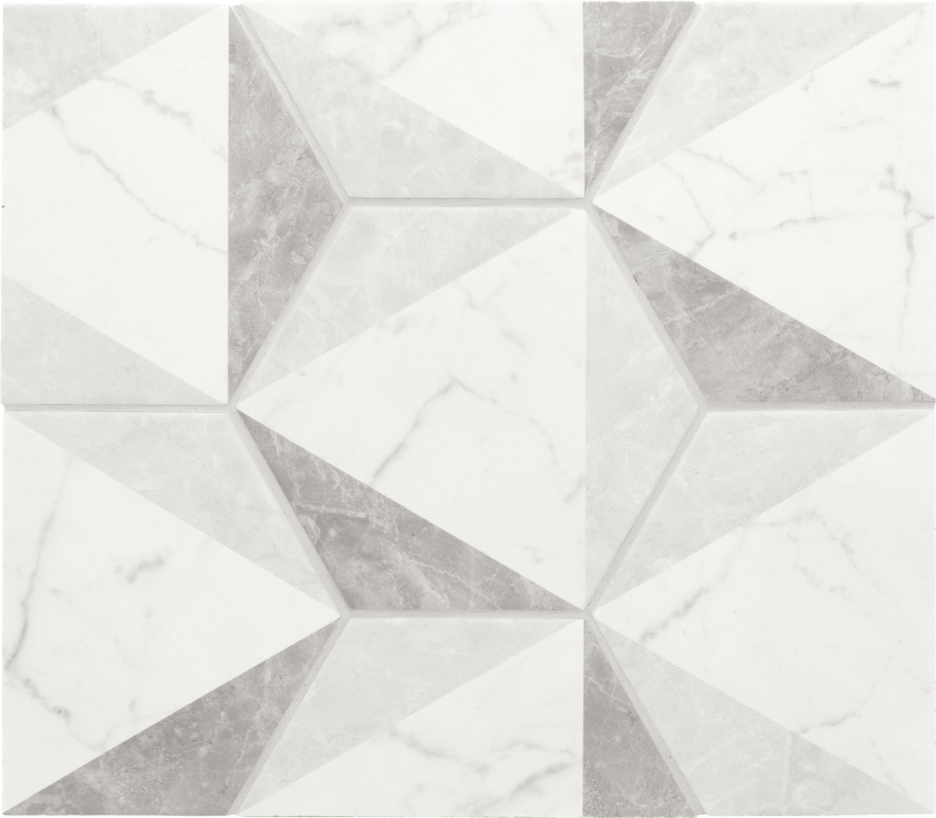 Carrara Hexagon Peak 17,5X20cm.