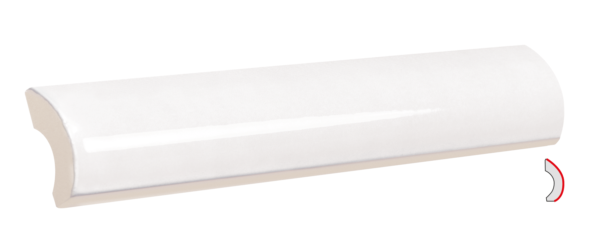 Pencil Bullnose 3x15cm.