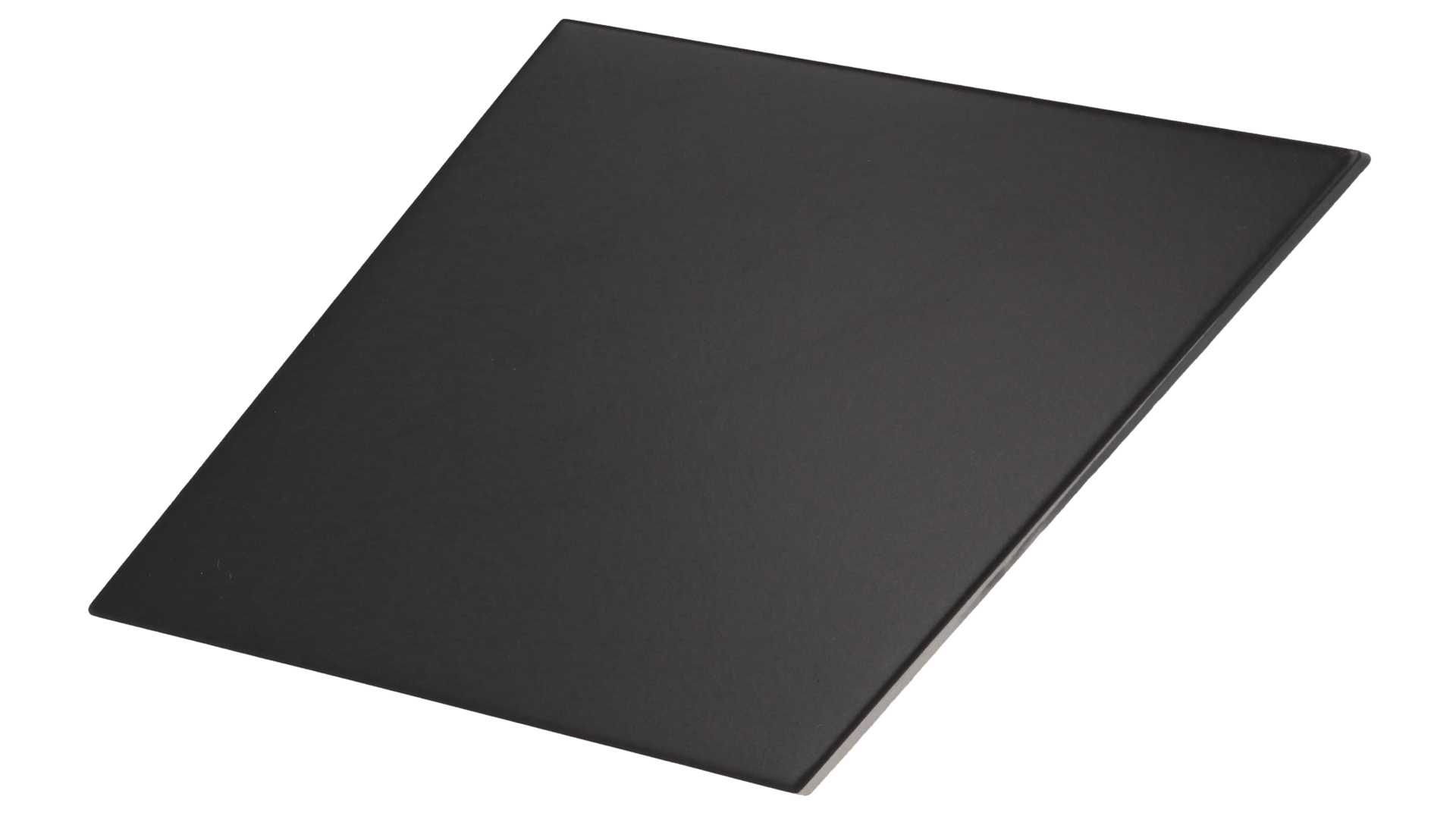 Rhombus Smooth Black Matt 14X24cm.