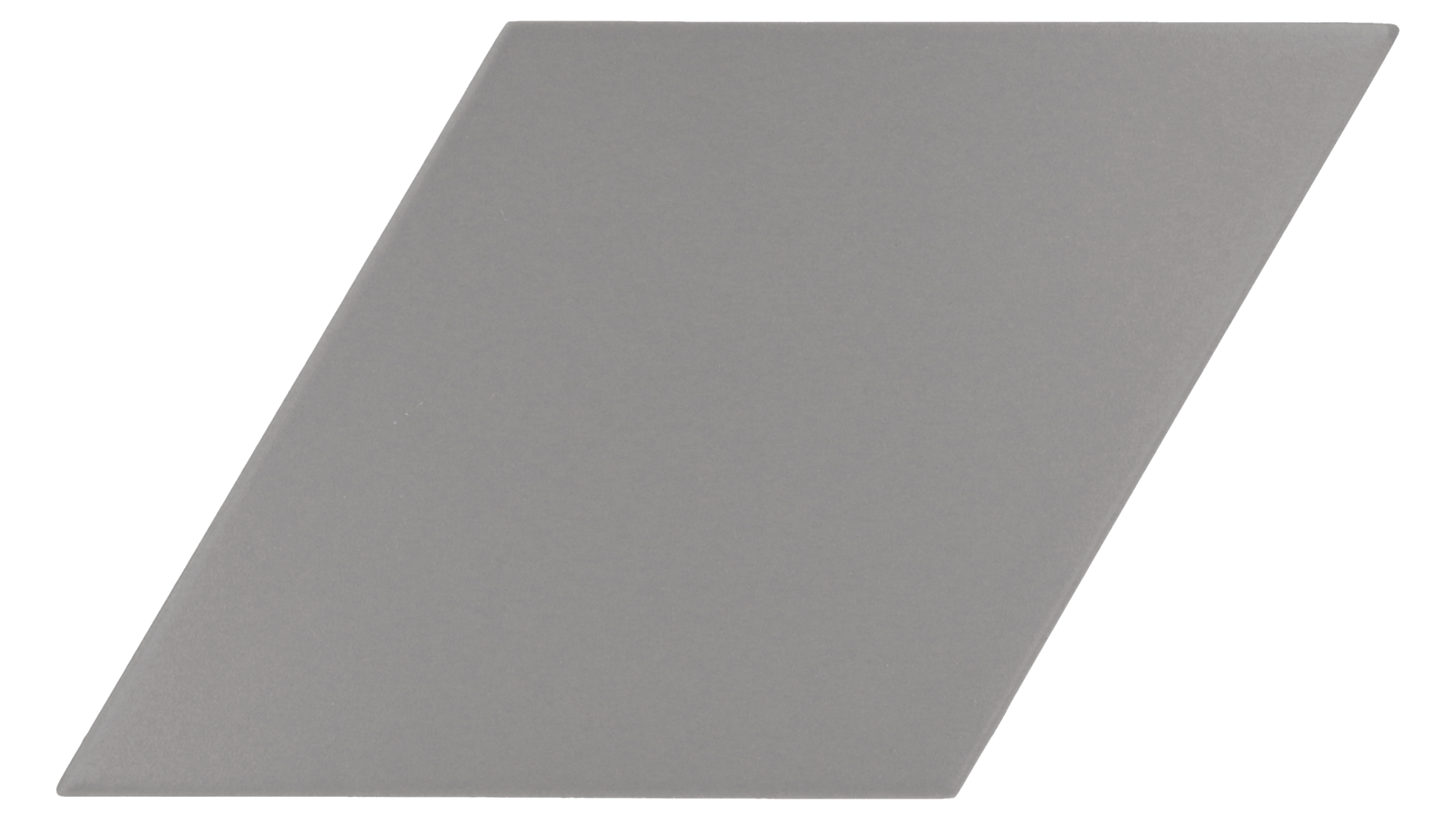 Rhombus Smooth Dark Grey Matt 14X24cm.