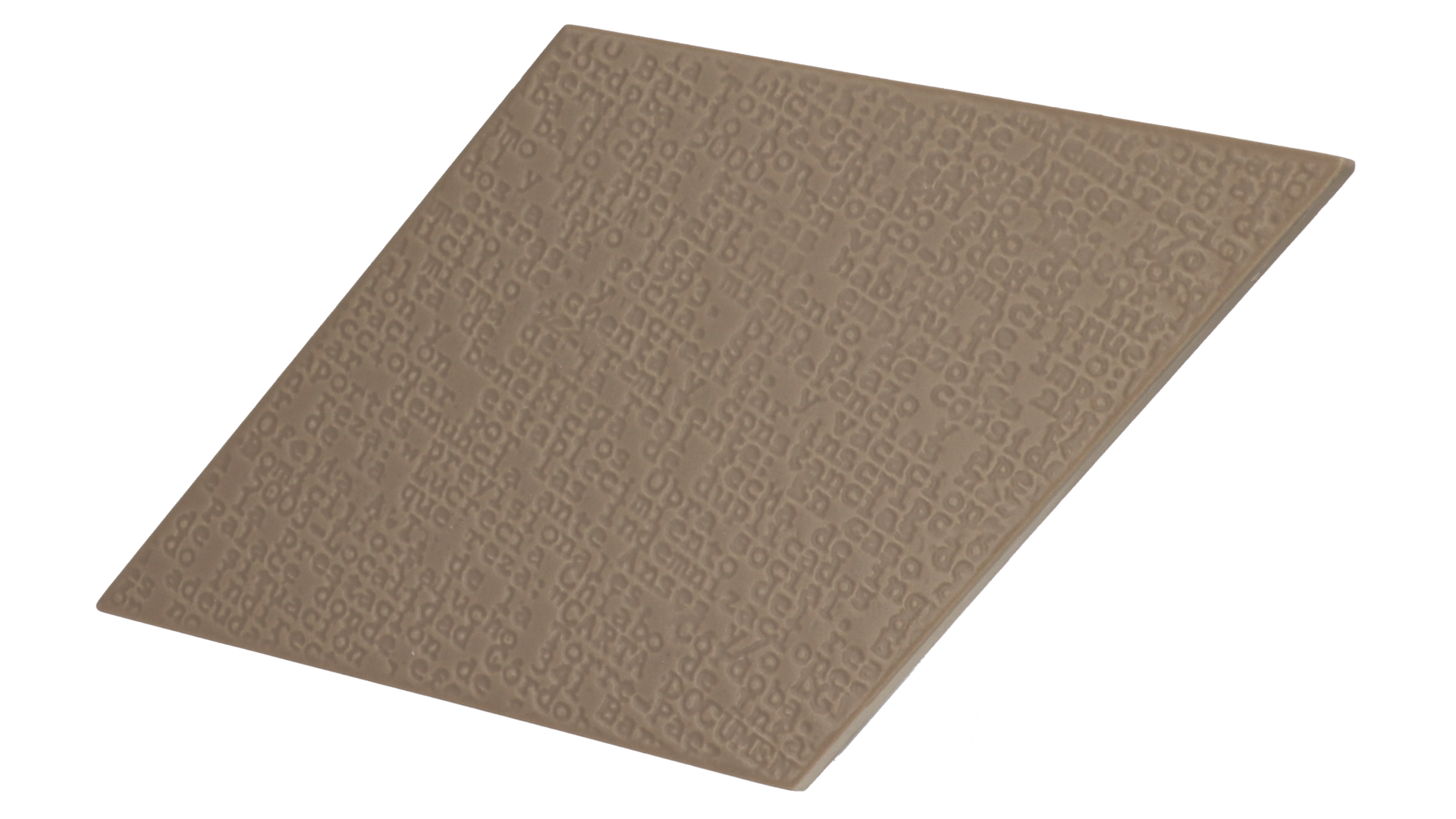 Rhombus Taupe Matt 14X24cm.
