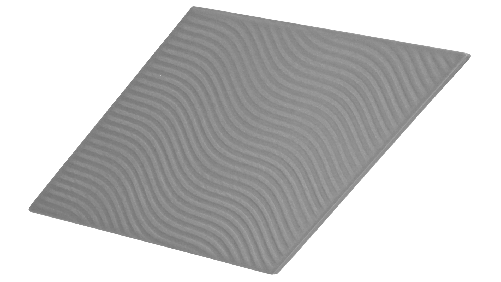 Rhombus Dark Grey Matt 14X24cm.