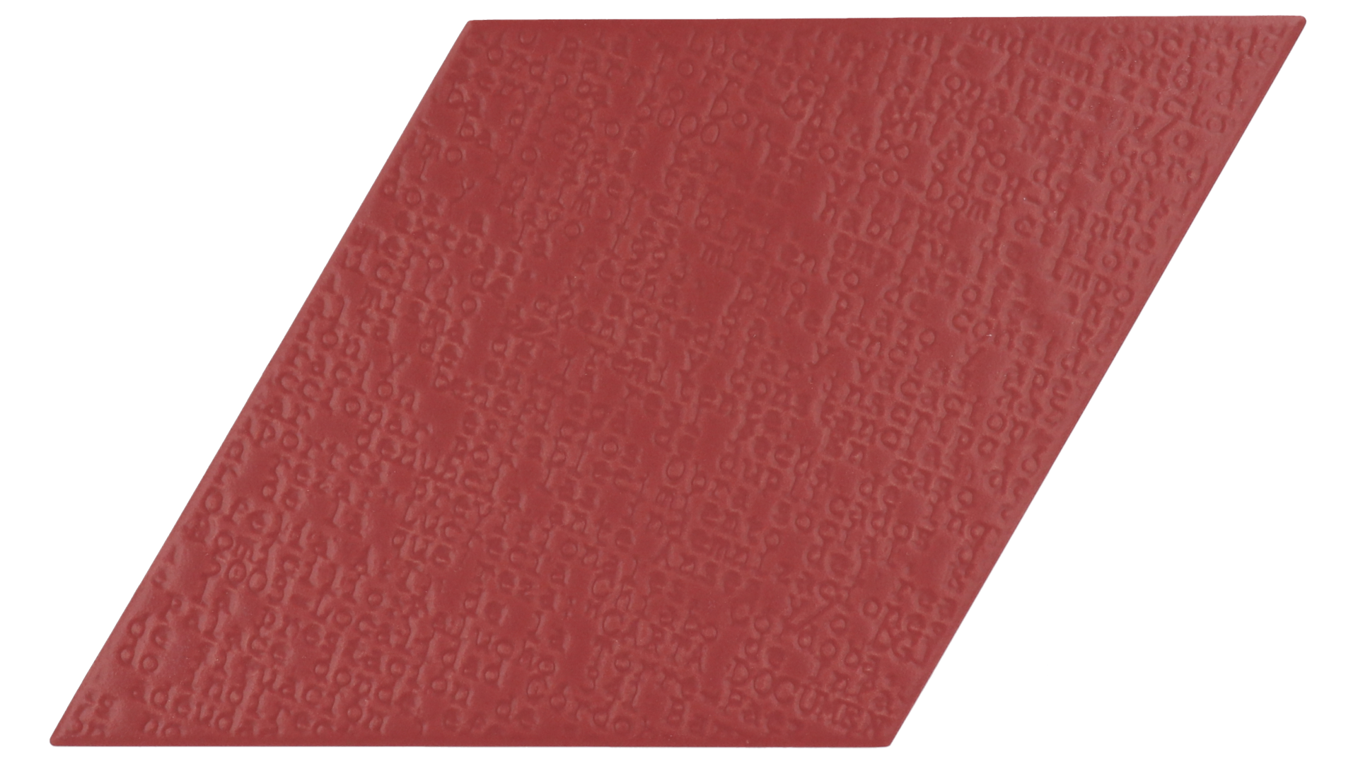 Rhombus Red Matt 14X24cm.