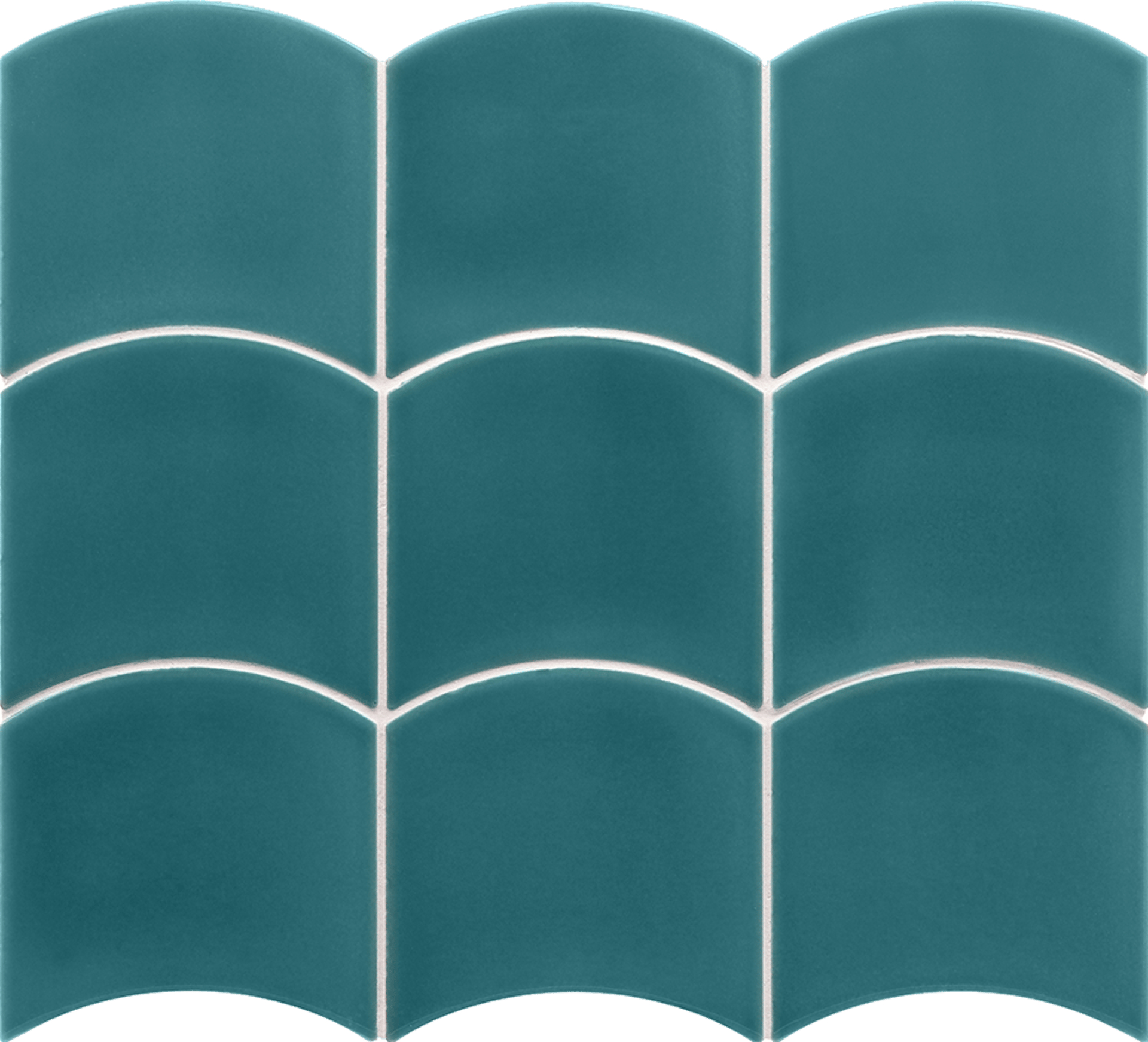 Wave Teal Grassy 12X12cm.