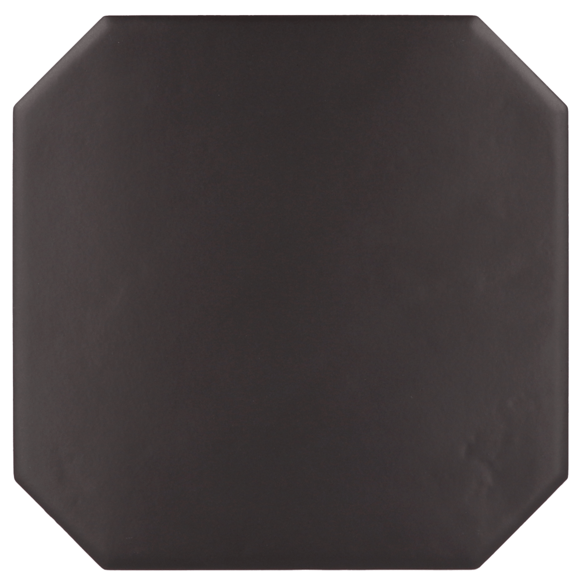 Octagon Negro Mate 20X20cm.