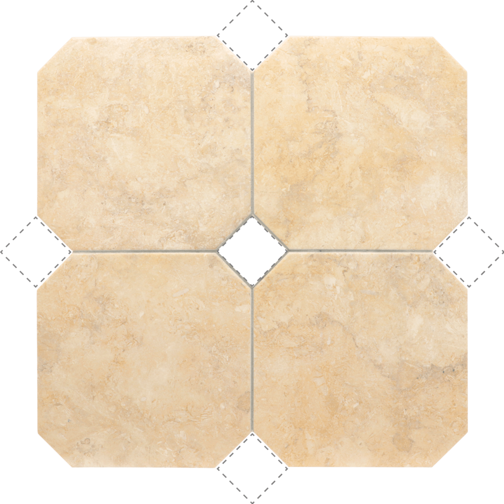Octagon Marmol Beige 20X20cm.
