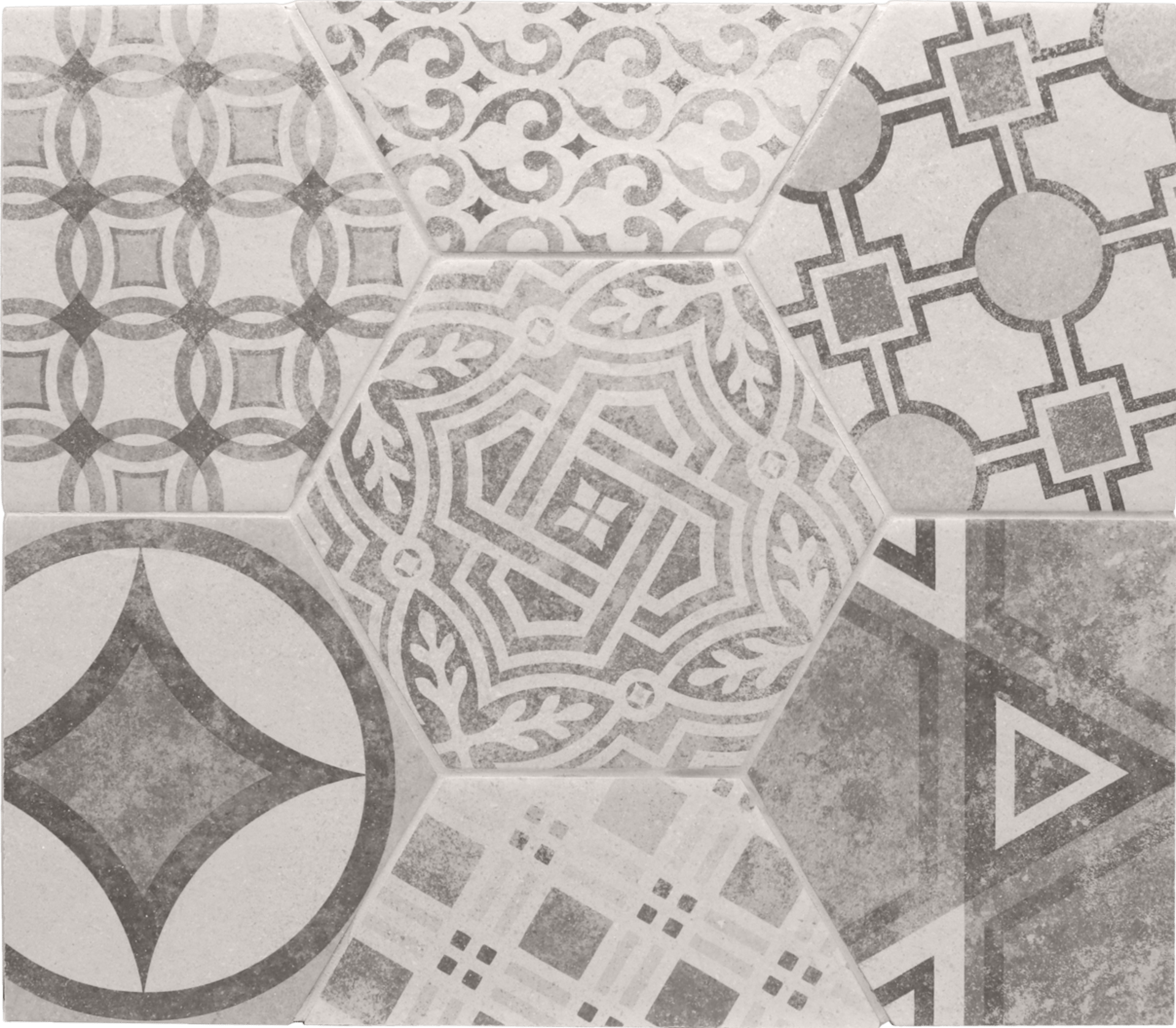 Hexatile Cement Garden Grey 17,5X20cm.