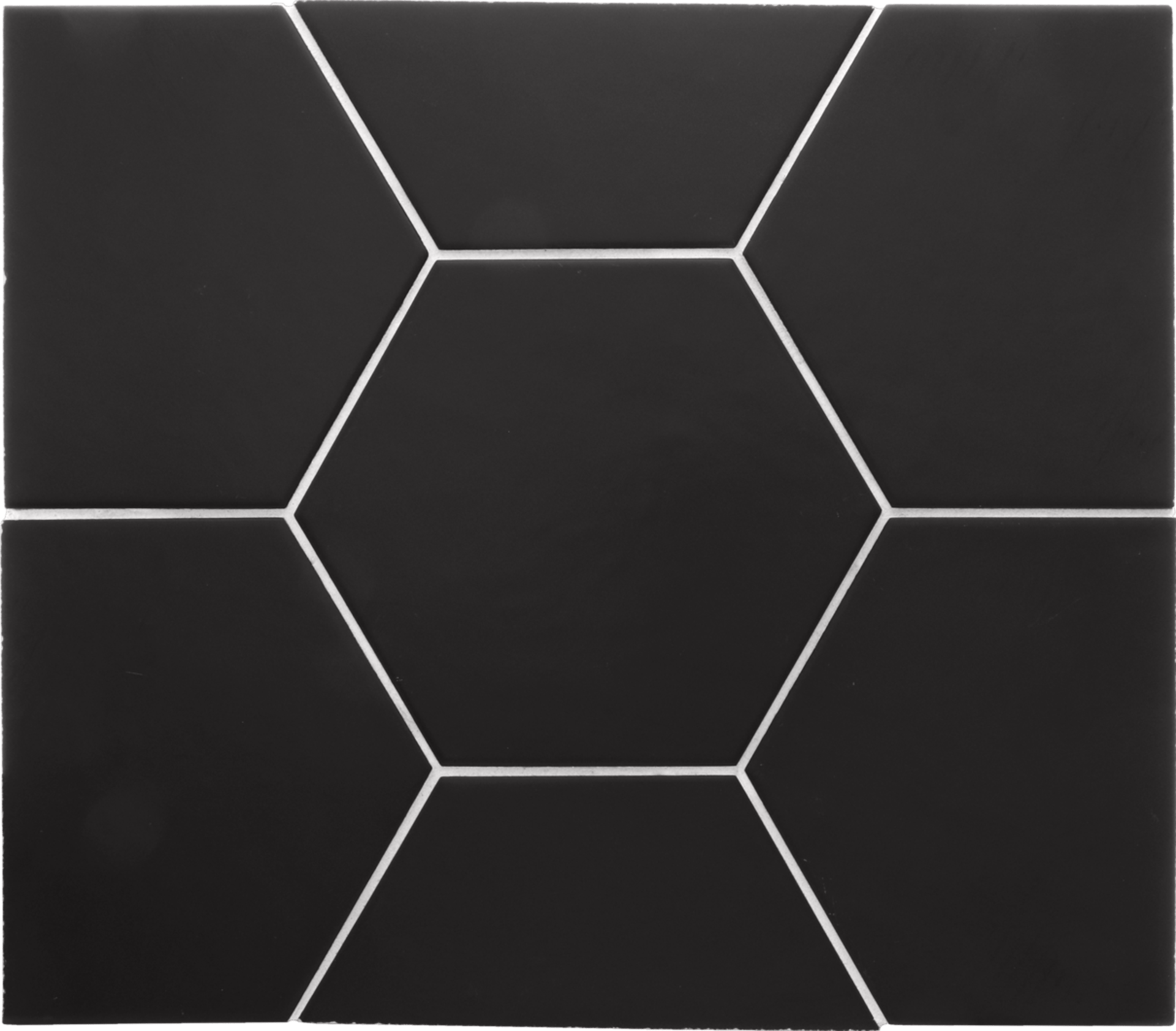 Hexatile Black Matt 17,5X20cm.