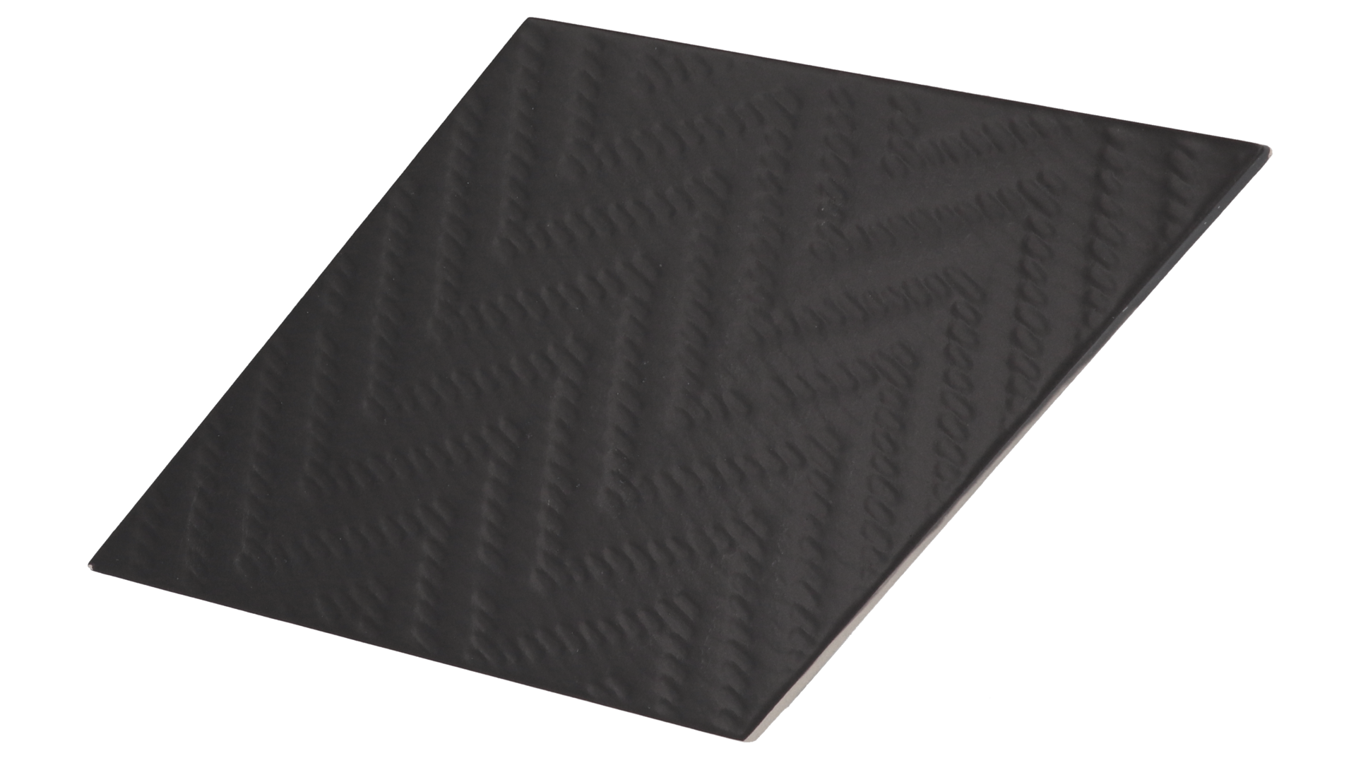 Rhombus Black Matt 14X24cm.