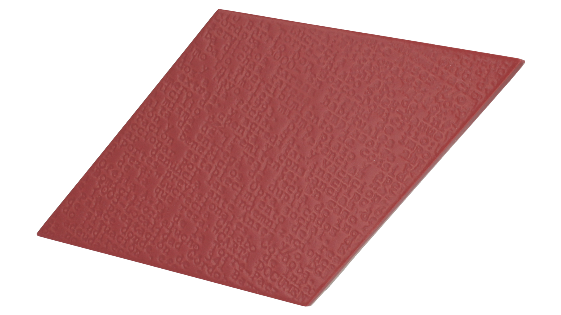 Rhombus Red Matt 14X24cm.