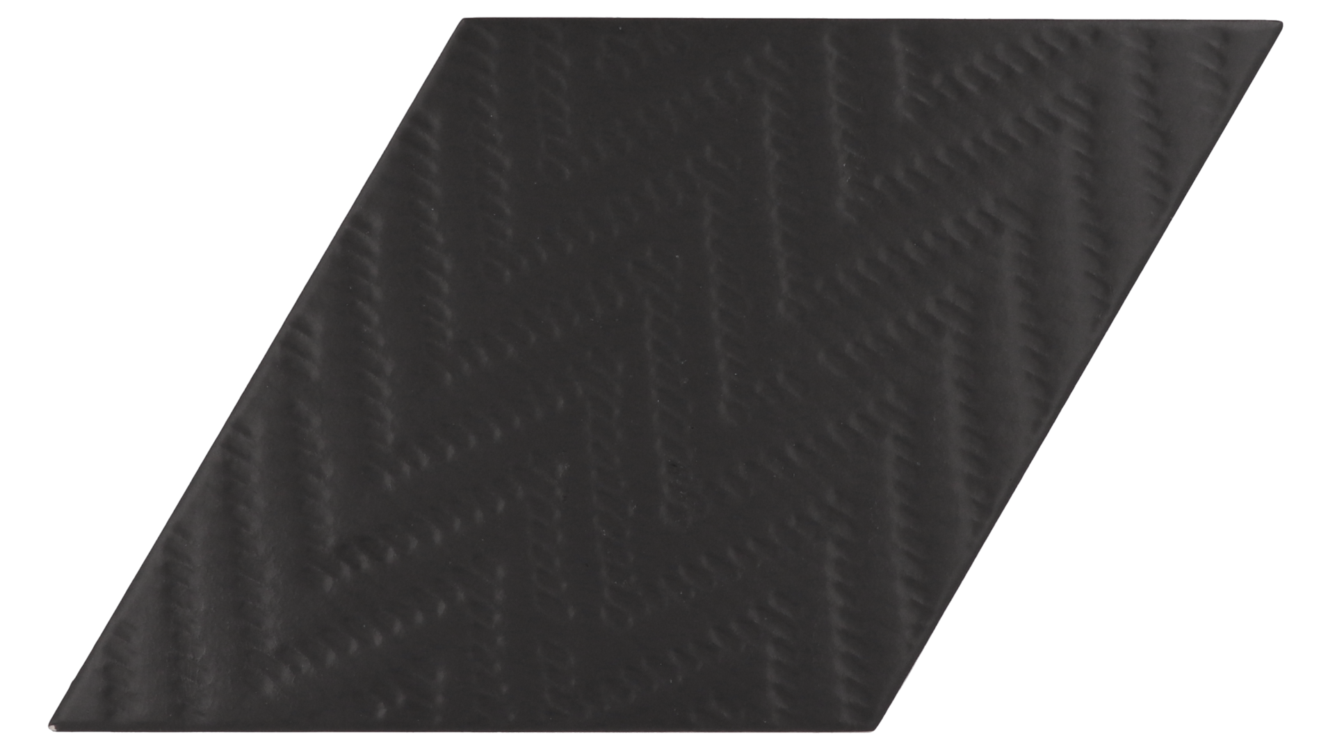 Rhombus Black Matt 14X24cm.