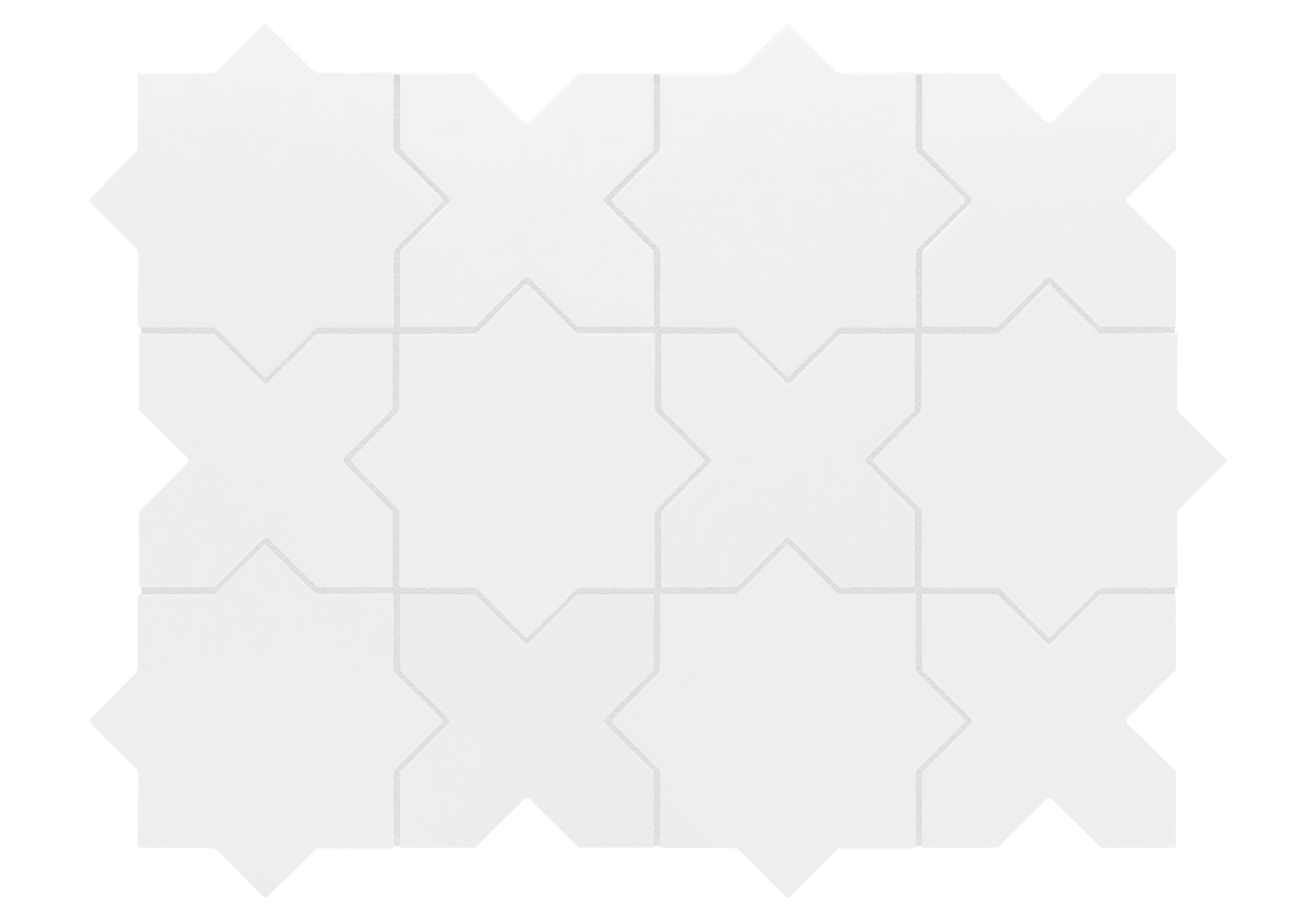 Porto Cross White 12X12cm.