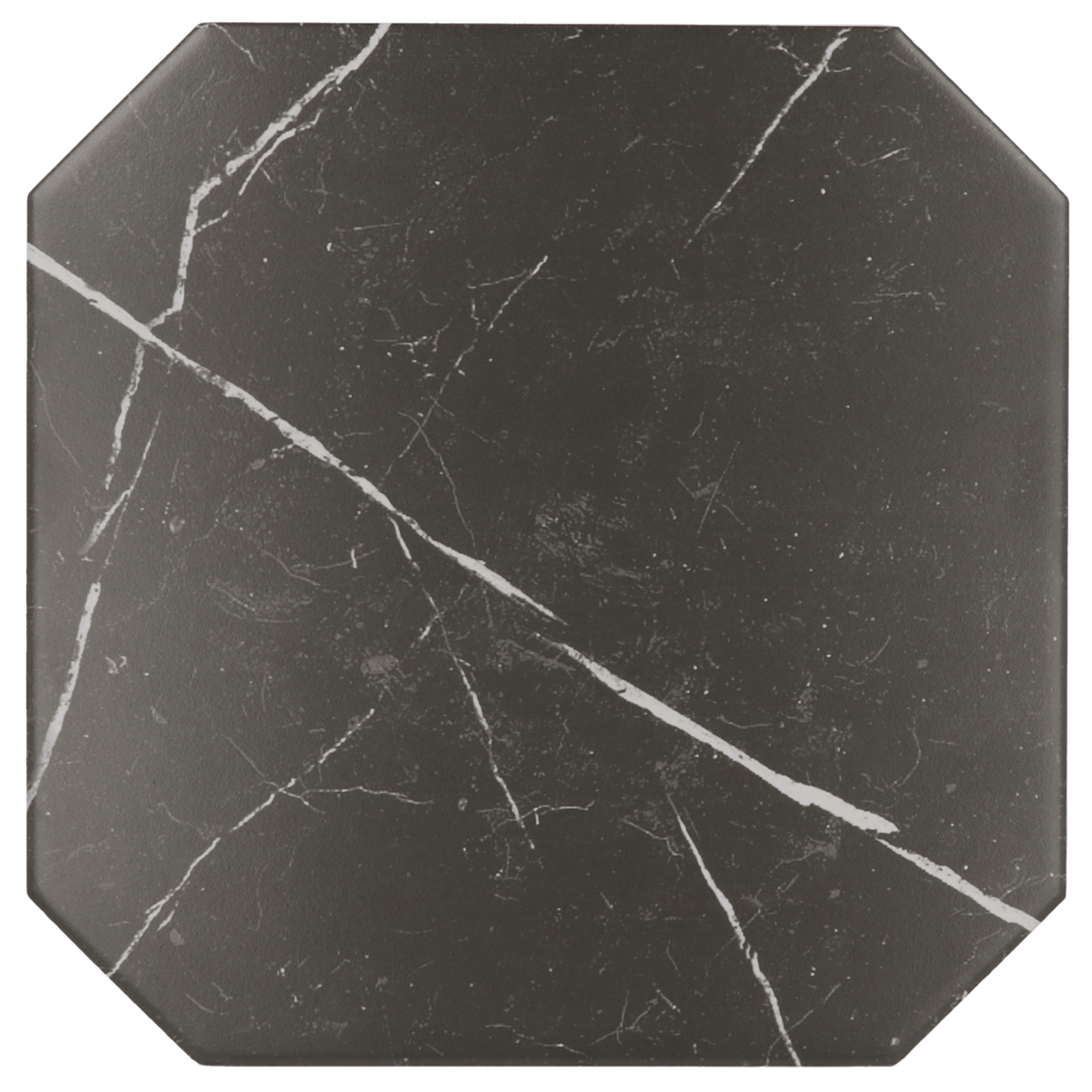 Octagon Marmol Negro 20X20cm.