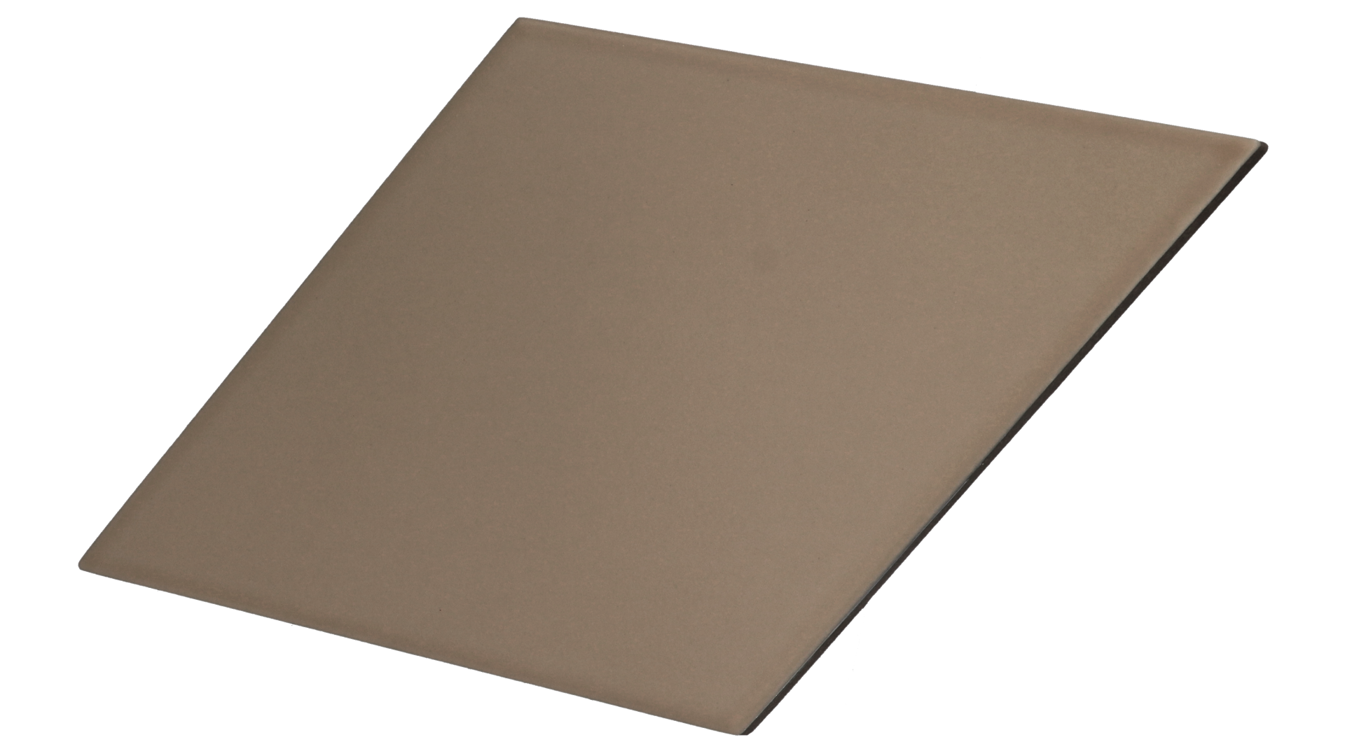 Rhombus Smooth Taupe Matt 14X24cm.