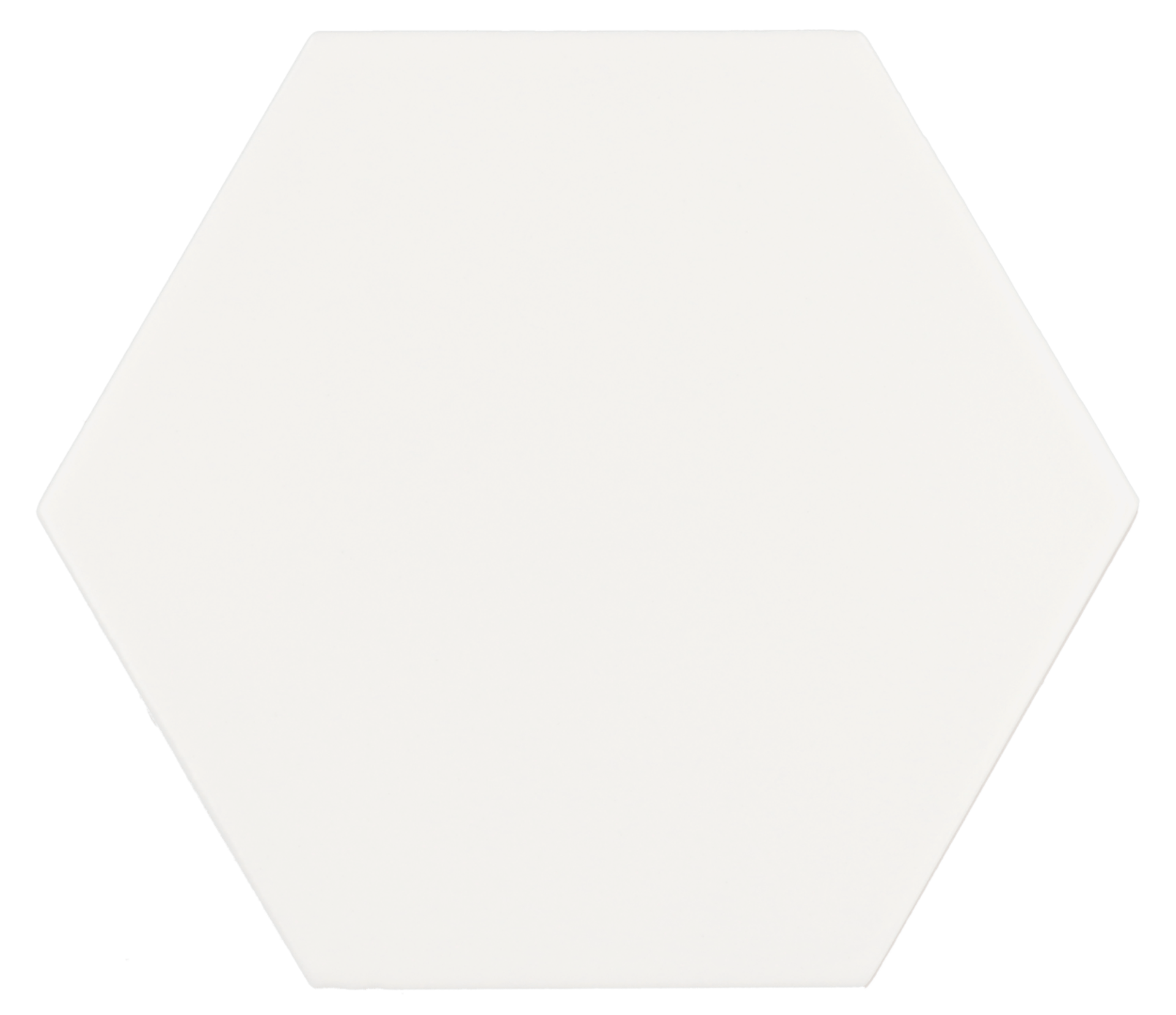 Scale Hexagon White Matt 12,4X10,7cm.