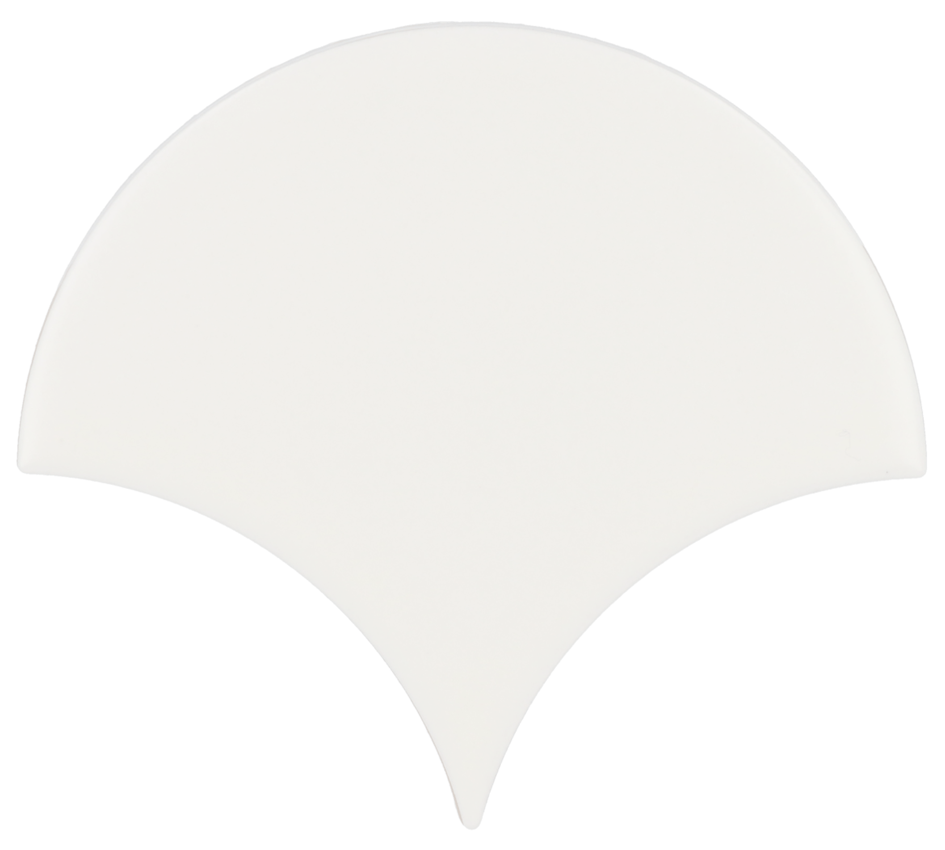 Scale Fan White Matt 10,6X12cm.