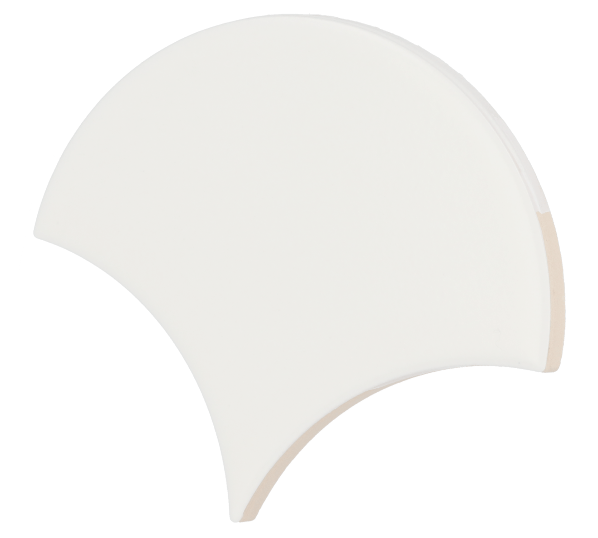 Scale Fan White Matt 10,6X12cm.