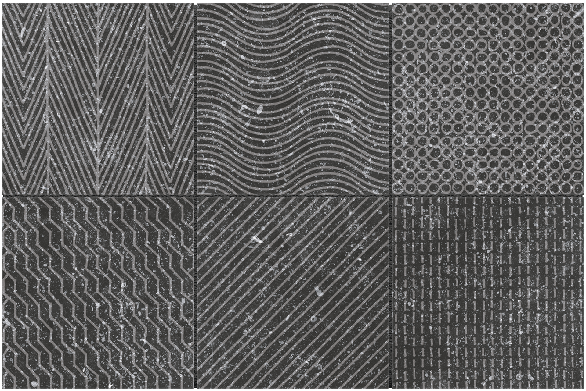 Coralstone Gamut Black 20X20cm.