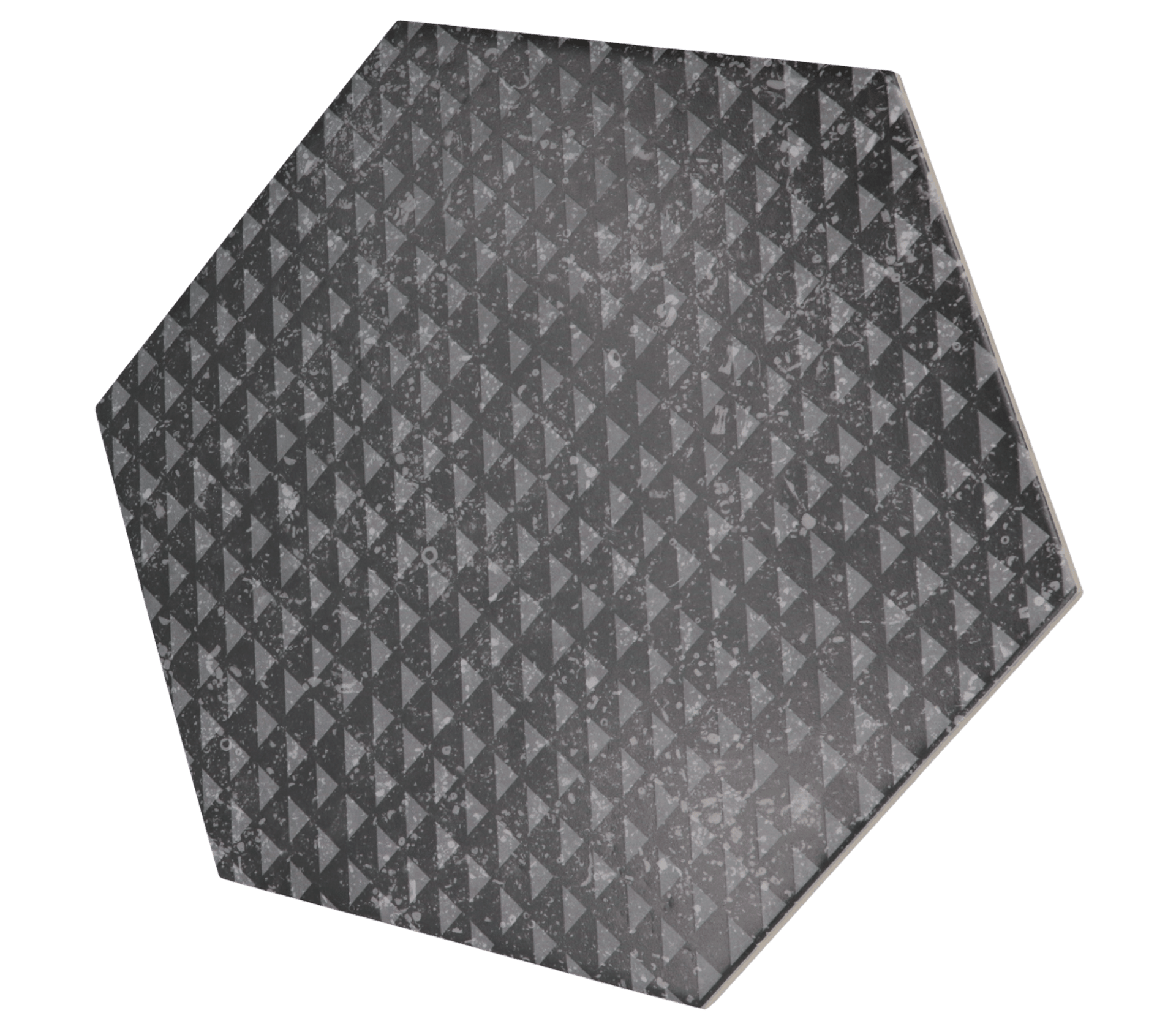 Coralstone Hexagon Melange Black 29,2X25,4cm.